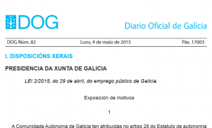 Curso en teleformación sobre a Lei do emprego público de Galicia